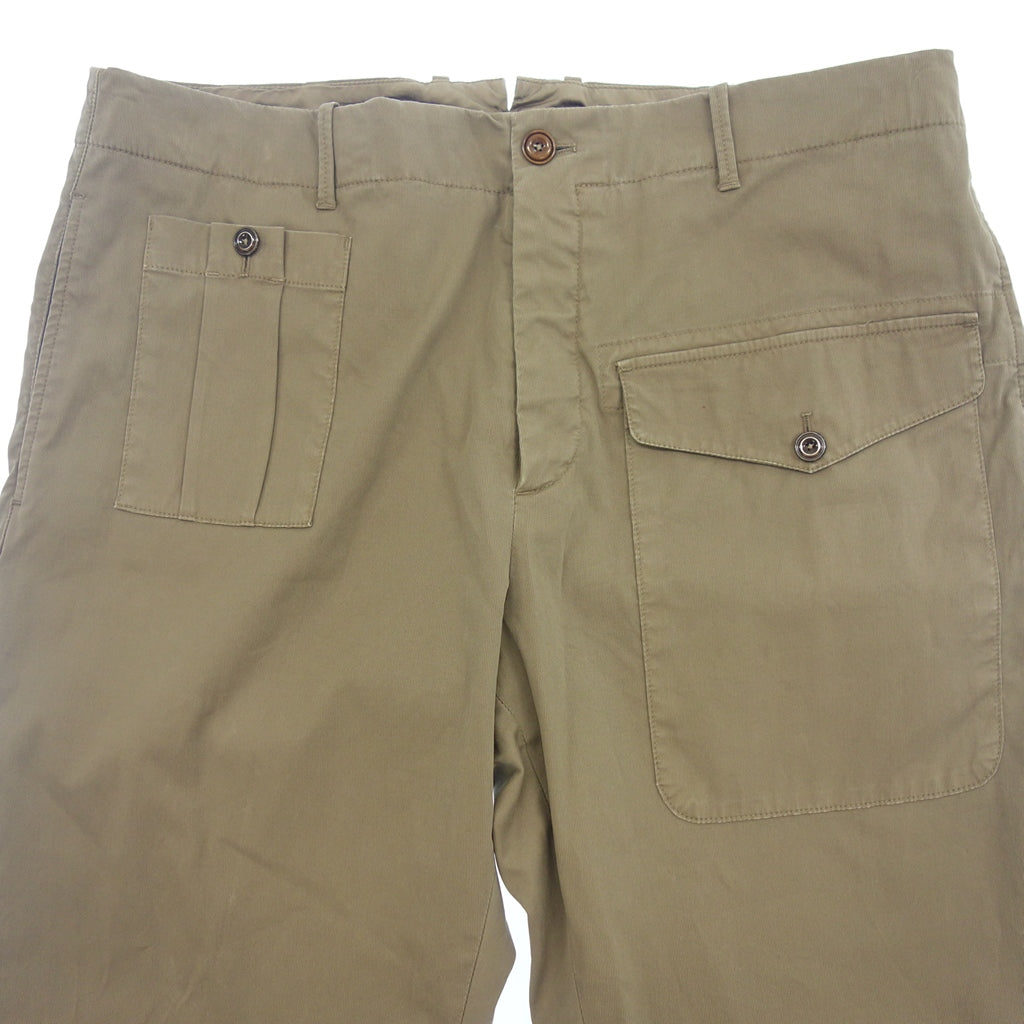 美品◆ジーティーアー カーゴパンツ LORENZO ロレンツォ コットン メンズ 茶系 サイズ52 GTA【AFB35】