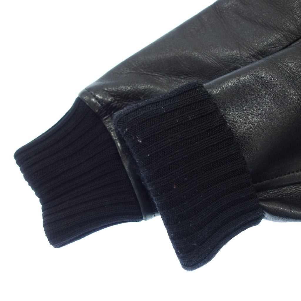 中古◆ユナイテッドアローズ ジャケット レザー切替 レディース サイズ38 ブラック UNITED ARROWS【AFB23】
