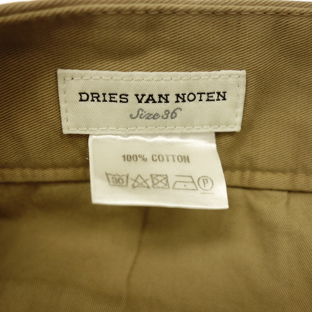 中古◆ドリスヴァンノッテン パンツ ワイドカーゴパンツ コットン メンズ サイズ36 ベージュ系 DRIES VAN NOTEN【AFB18】