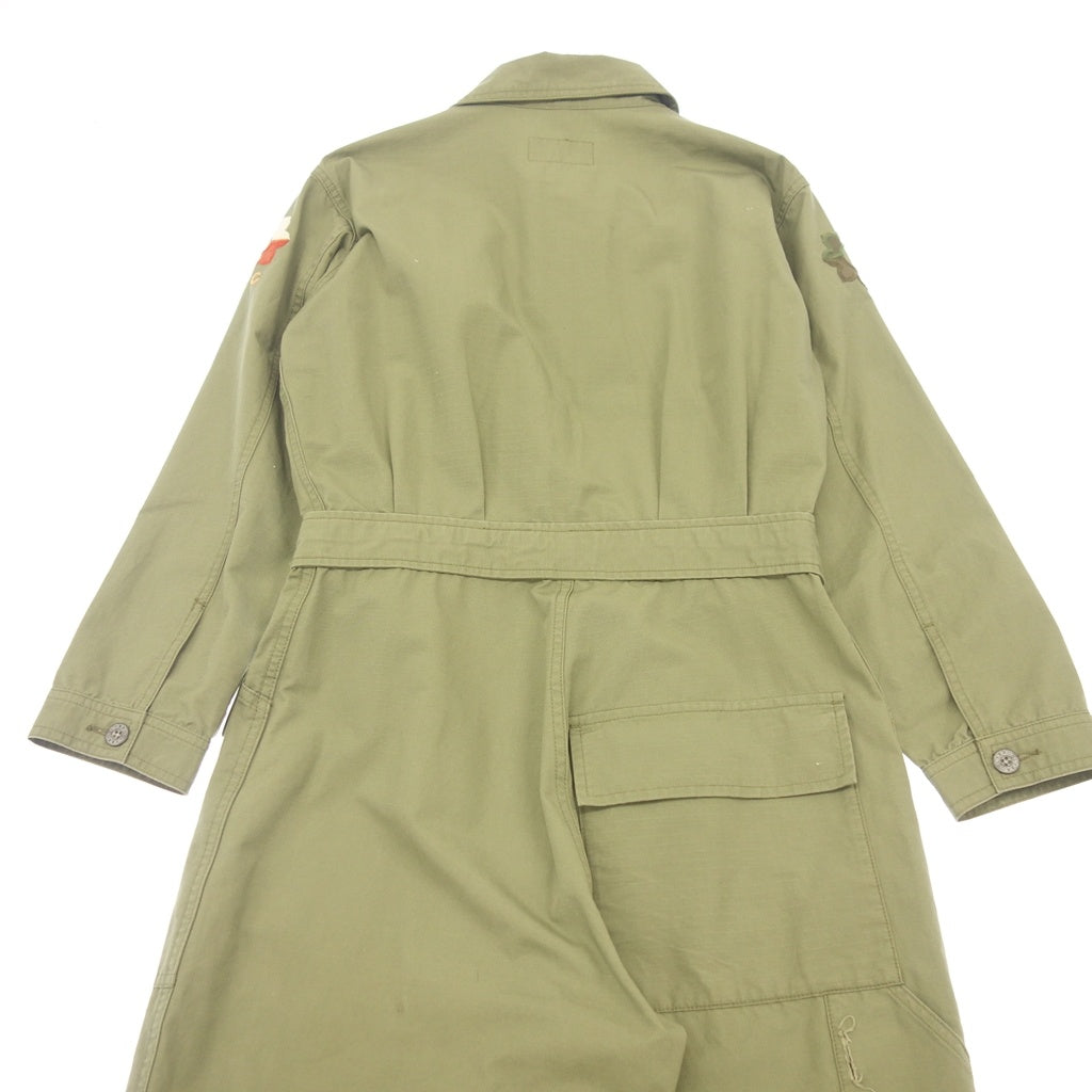 中古◆ナイジェルケーボン ライブロ オールインワン レディース カーキ サイズ10 Nigel Cabourn LYBRO【AFB45】
