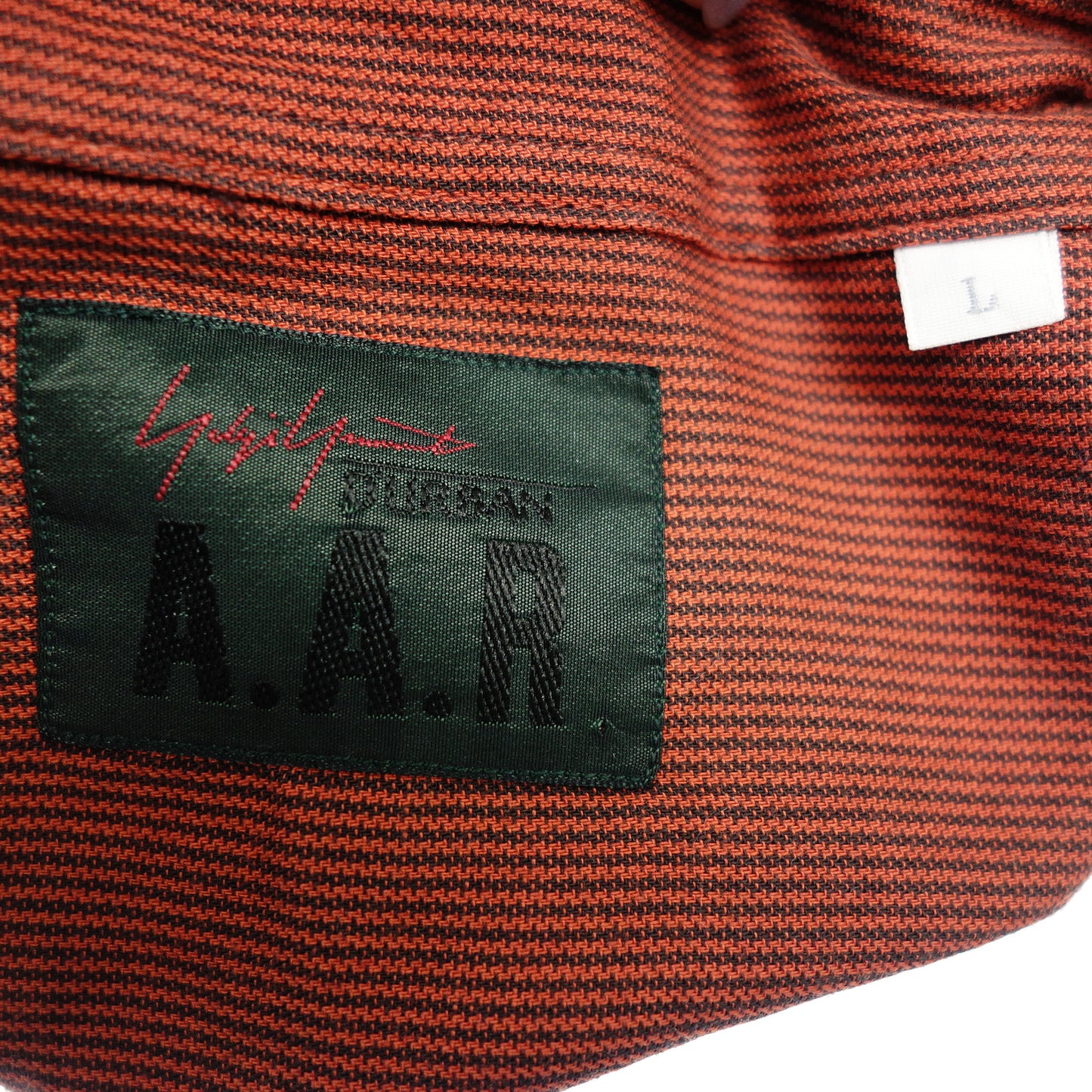 ヨウジヤマモト A.A.R シャツ ストライプ メンズ レッド L Yohji Yamamoto【AFB12】【中古】