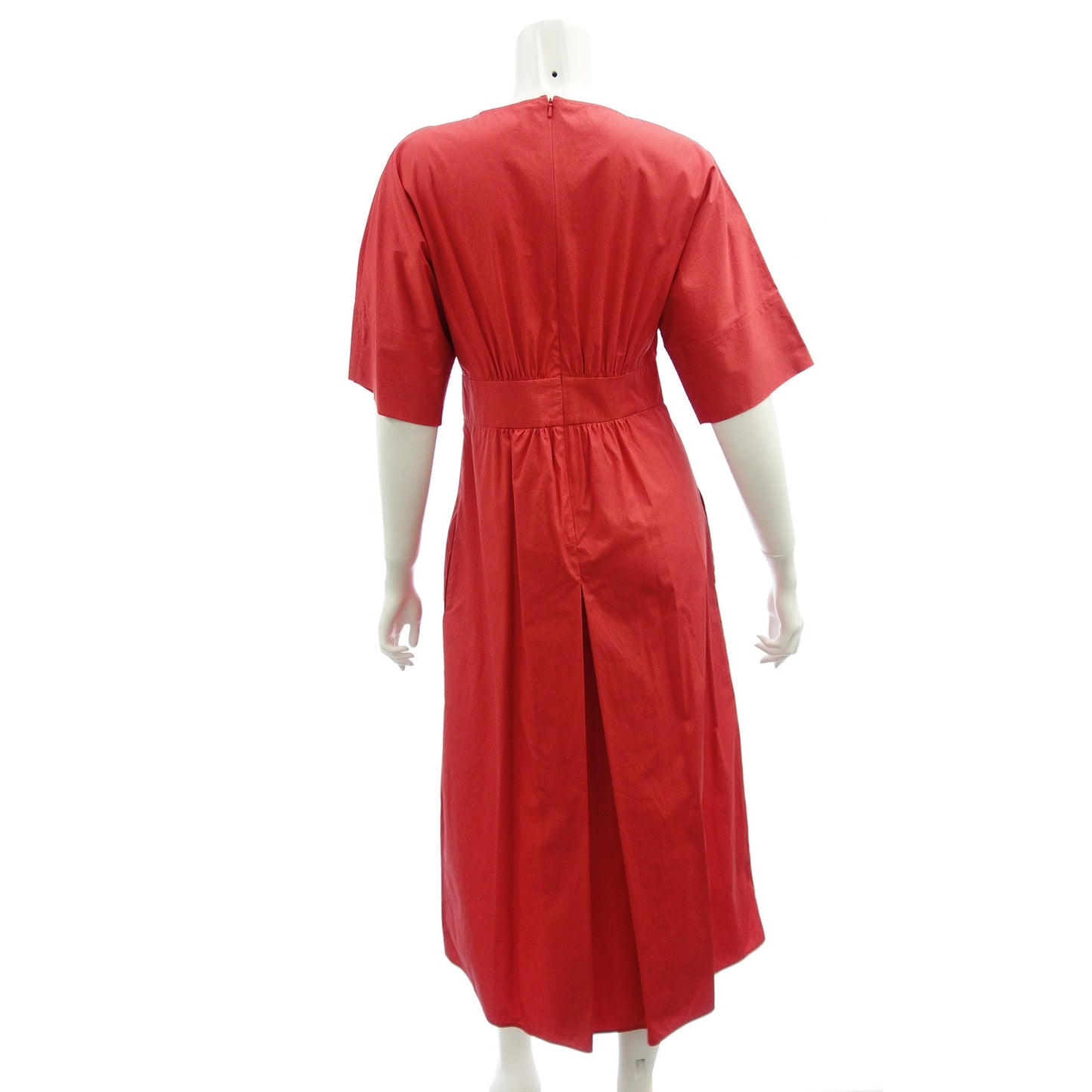 マックスマーラ ステュディオ コットン ワンピース レッド レディース 36 MaxMara【AFB38】【中古】