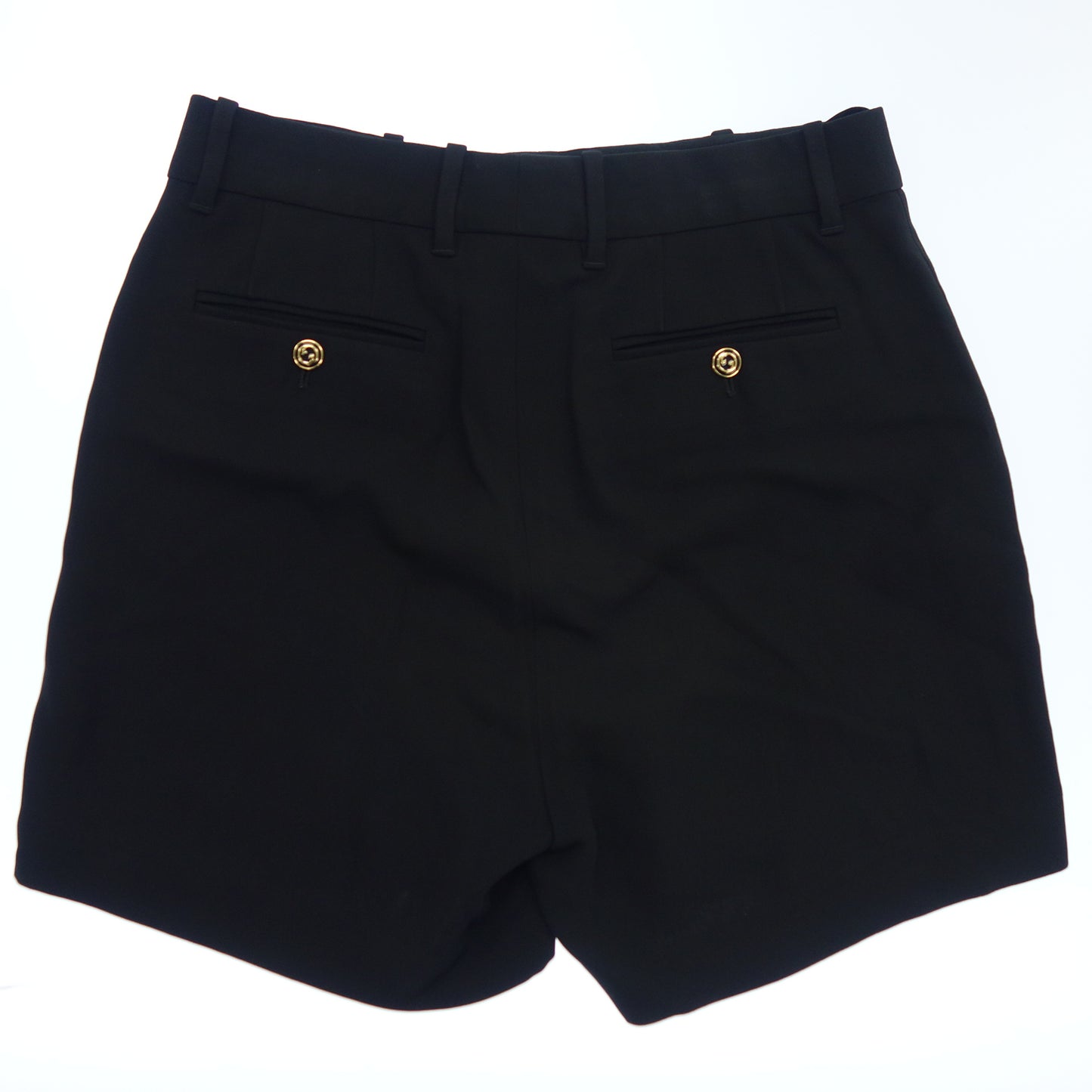 中古◆グッチ ショートパンツ GGボタン 619500 ブラック レディース サイズ40 GUCCI【AFB17】