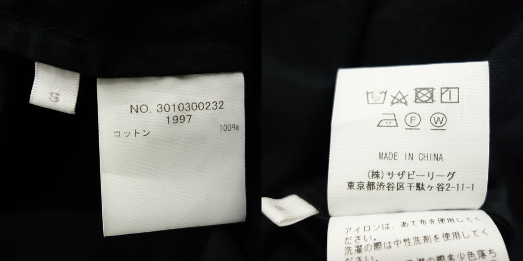 美品◆テン ワンピース ロンハーマン リボンロングワンピース 3010300232 コットン100% レディース ブラック サイズS TEN×Ron Herman【AFB30】