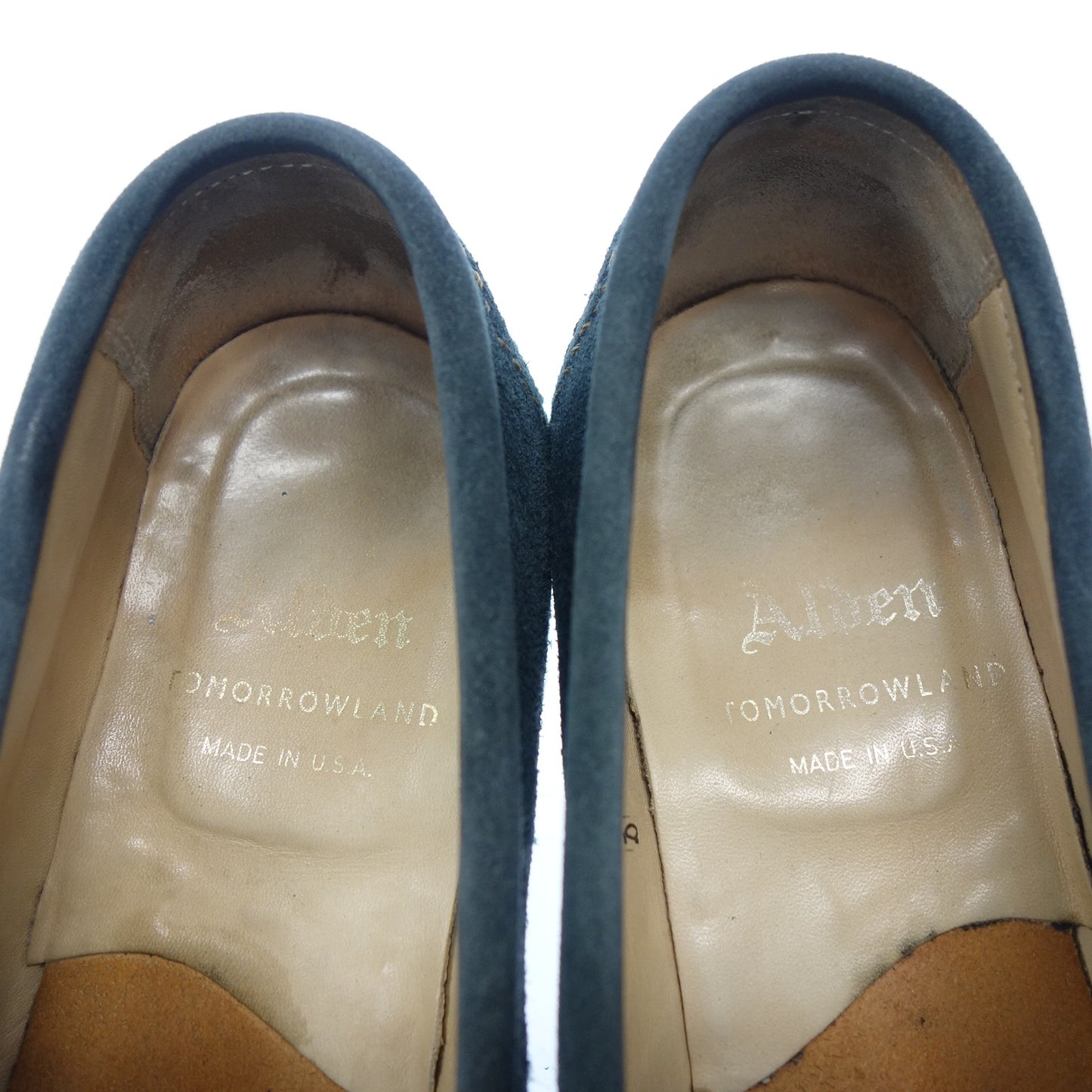 中古◆オールデン ローファー 96961 スエード メンズ ブルー系 US7.5 Alden【AFC24】