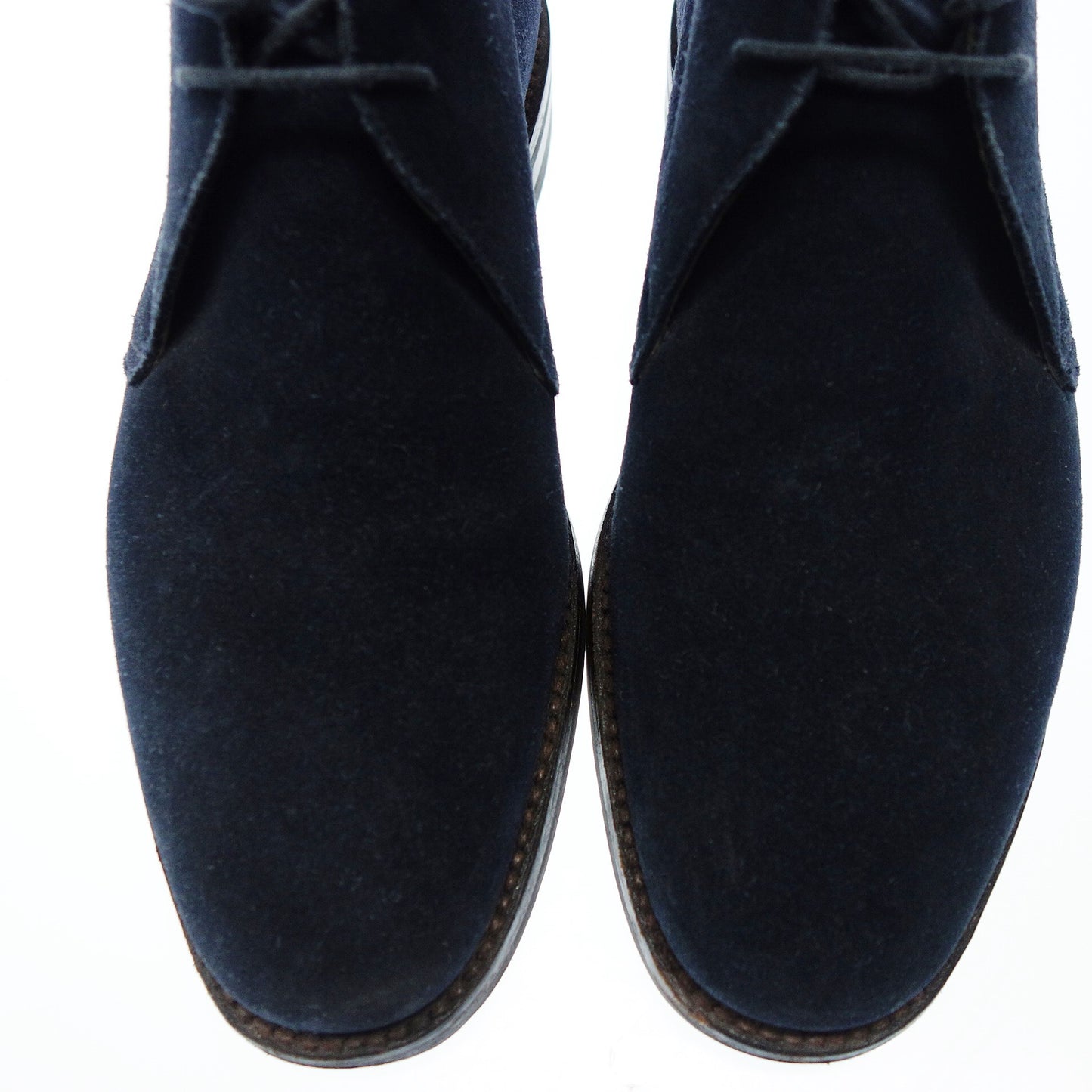 美品◆クロケット&ジョーンズ チャッカブーツ CHERTSEY スエード メンズ 6.5 ネイビー CROCKETT&JONES【AFD8】