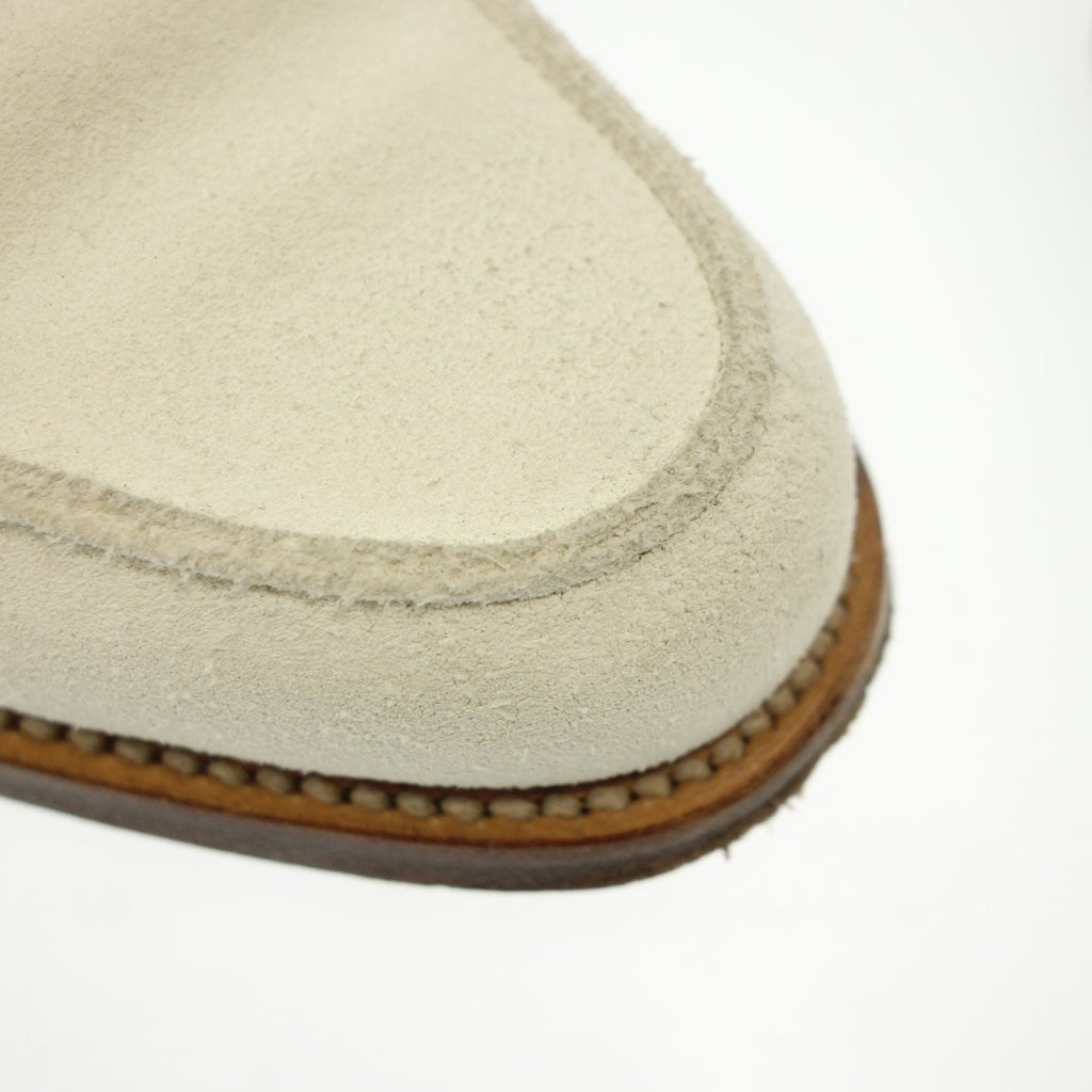 美品◆クロケット&ジョーンズ ローファー セルジー SELSEY スエード メンズ 6E 白系 CROCKETT&JONES【AFC55】