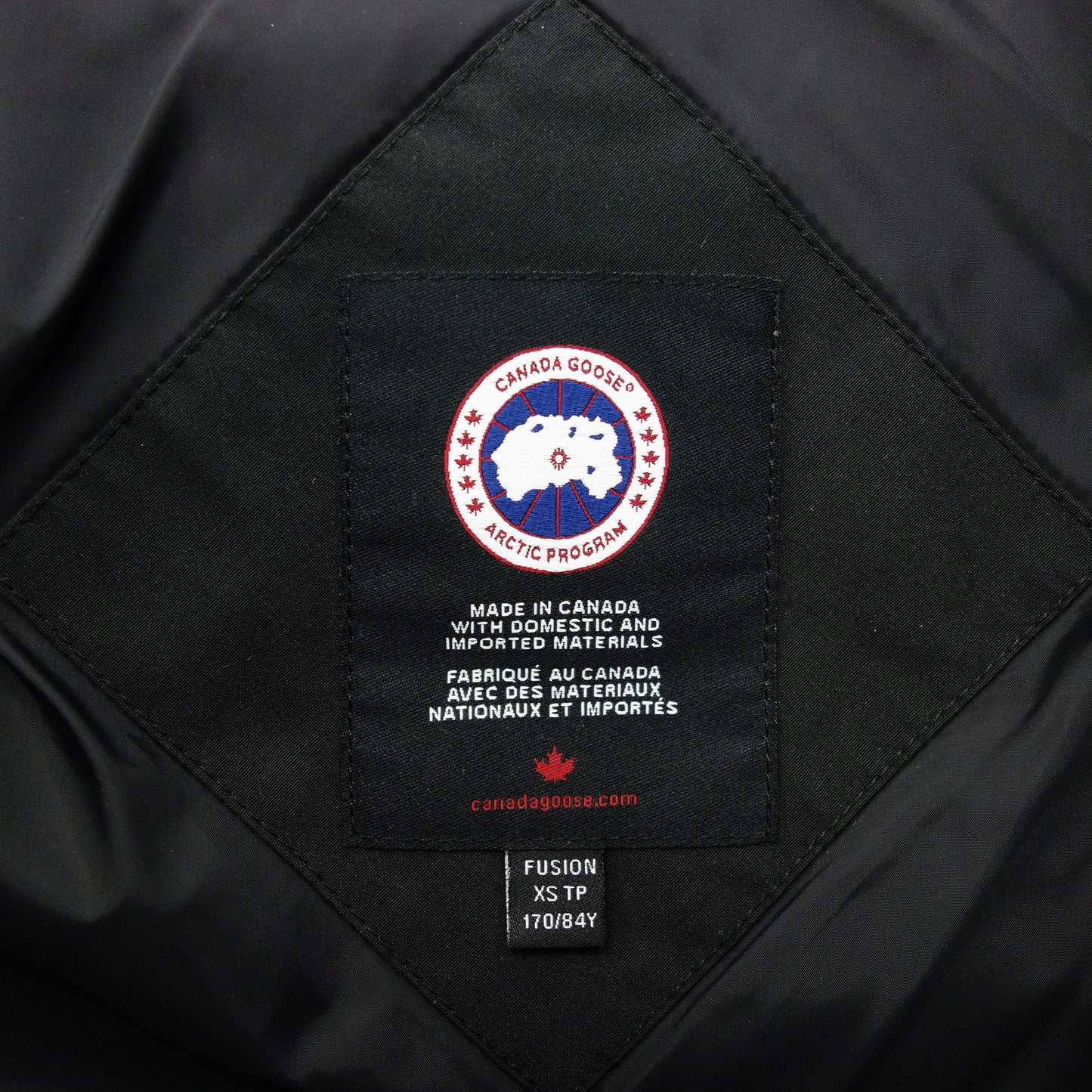 カナダグース ダウンジャケット 3804MA マクミランパーカー メンズ ブラック XS CANADA GOOSE【AFA21】【中古】