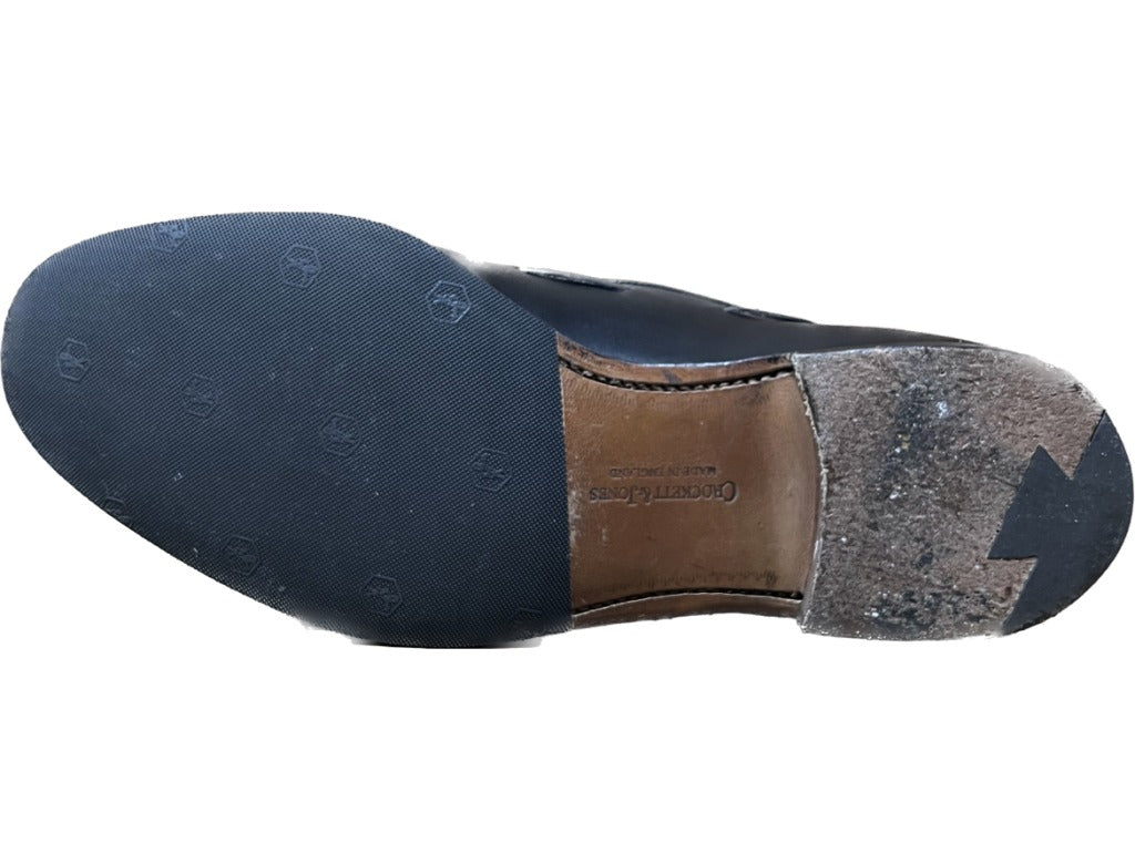 美品◆クロケット&ジョーンズ タッセルローファー キャベンディッシュ CAVENDISH3 黒 UK9E CROCKETT&JONES