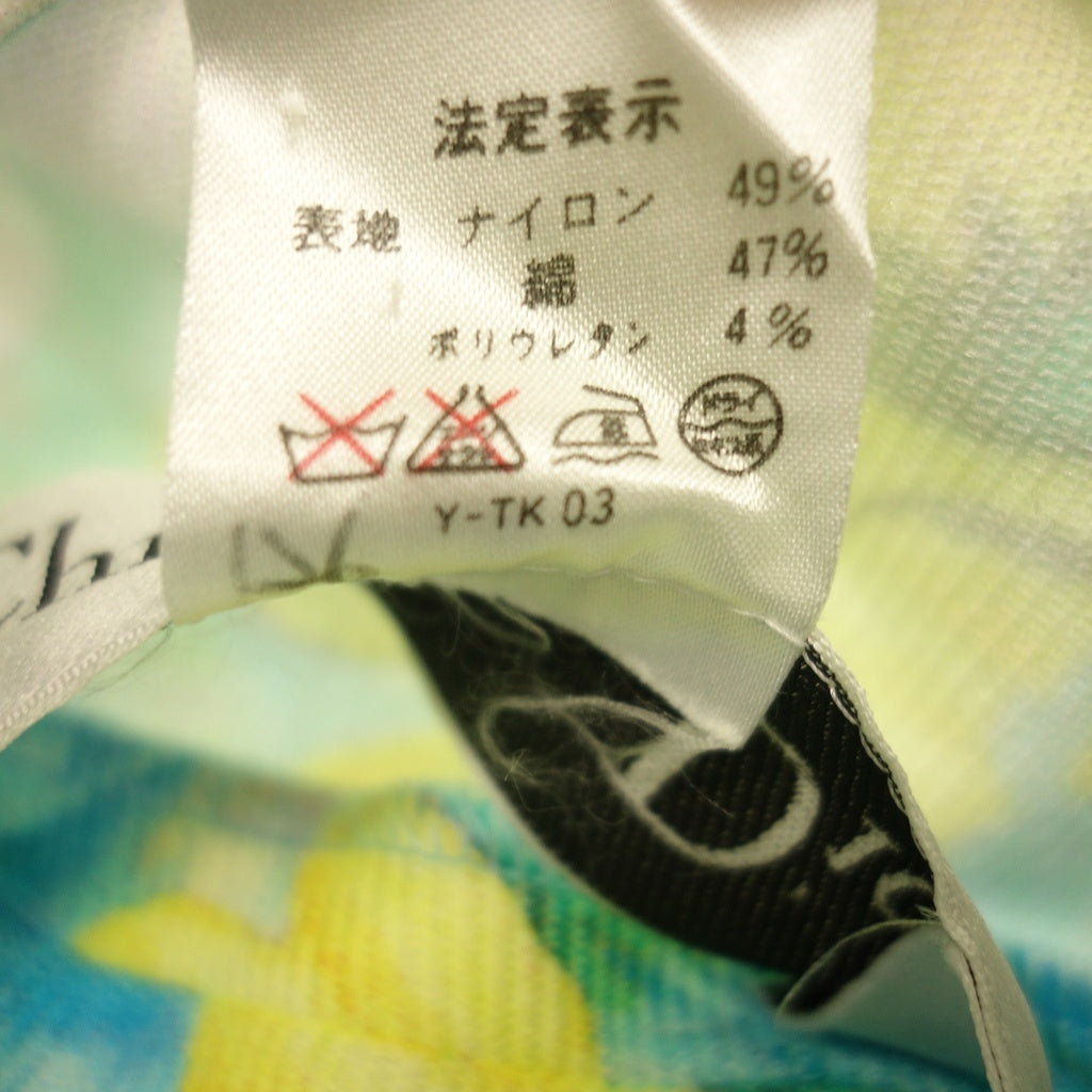 美品◆クリスチャン ディオール セットアップ ボタニカル 半袖ワンピース&ショートジャケット サイズ9 花柄 マルチカラー Christian Dior【AFB19】