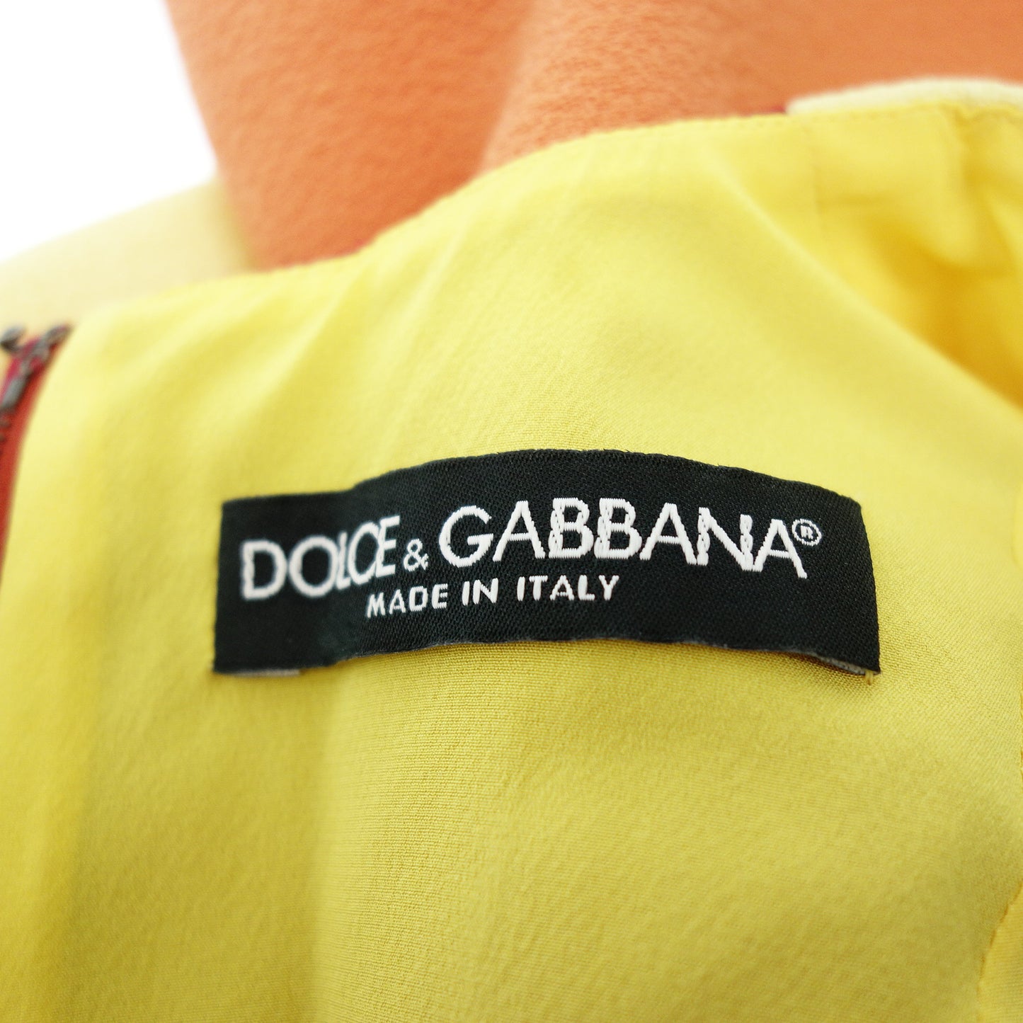 ドルチェ&ガッバーナ ワンピース バイカラー レディース 36 イエロー/オレンジ/レッド DOLCE&GABBANA【AFB29】【中古】