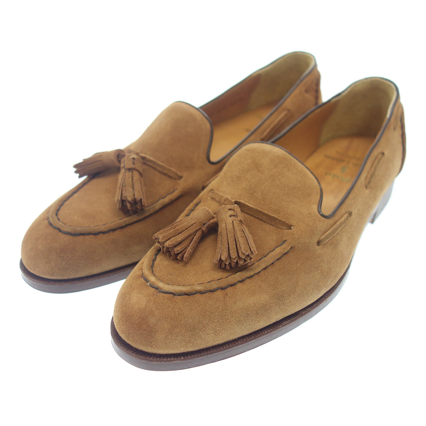 Very beautiful item◆Ralph Lauren Tassel Loafer Suede Beige Size 26.5cm RALPH LAUREN