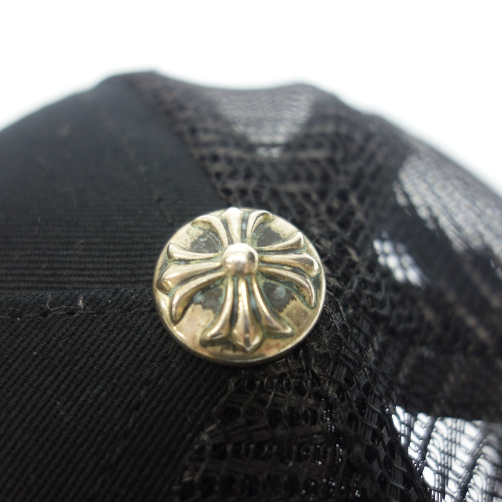 美品◆クロムハーツ トラッカーキャップ メッシュ ブラック系 ONEサイズ Chrome Hearts【AFI20】