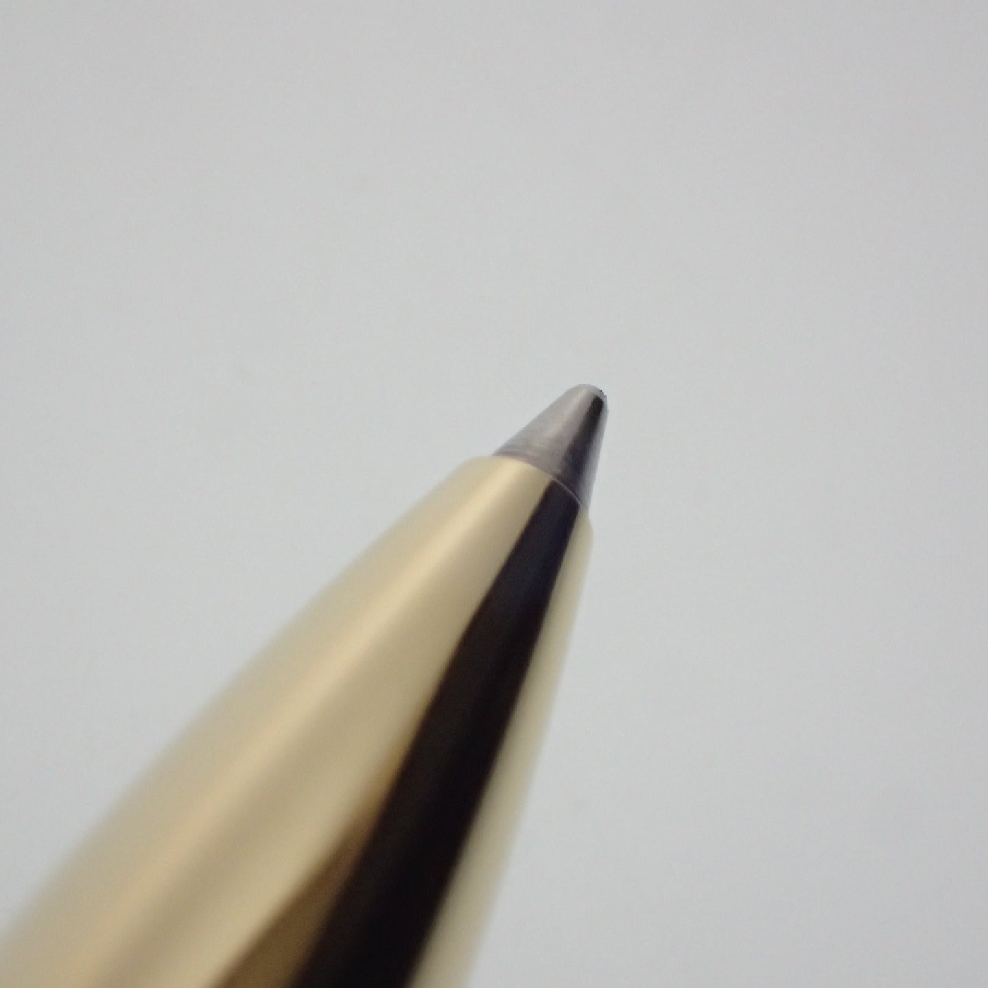 美品◆プラチナ ボールペン ノック式 ブルー×ゴールド PLATINUM【AFI16】