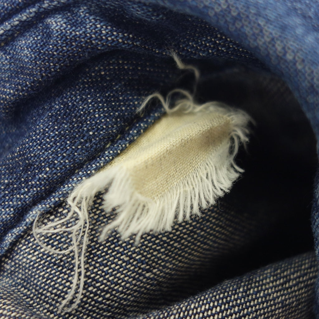 美品◆リーバイス ヴィンテージ クロージング デニムシャツ 長袖 1955年 復刻 bigE メンズ インディゴ サイズXS LEVIS LVC LEVI'S VINTAGE CLOTHING【AFB3】