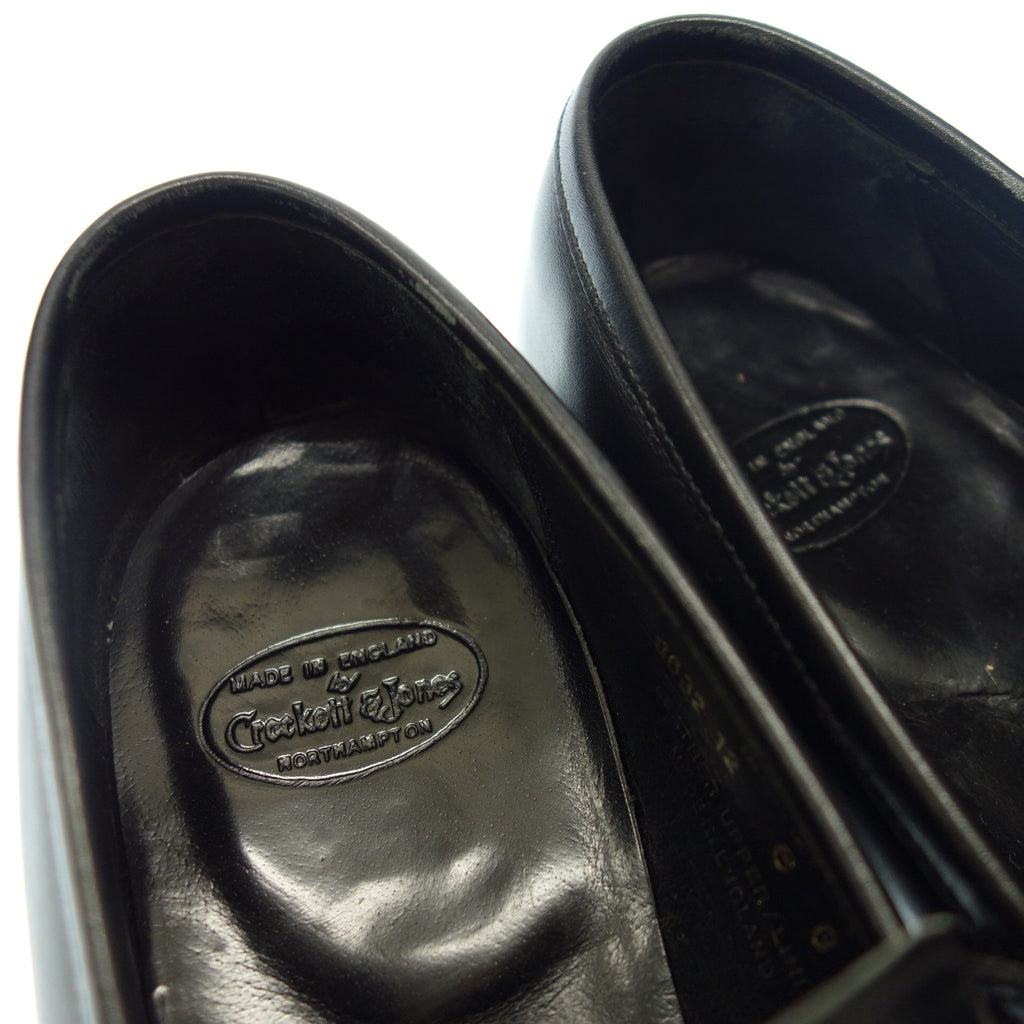美品◆クロケット&ジョーンズ ローファー レザーシューズ MARSTON メンズ サイズ6 黒 CROCKETT&JONES【AFC23】