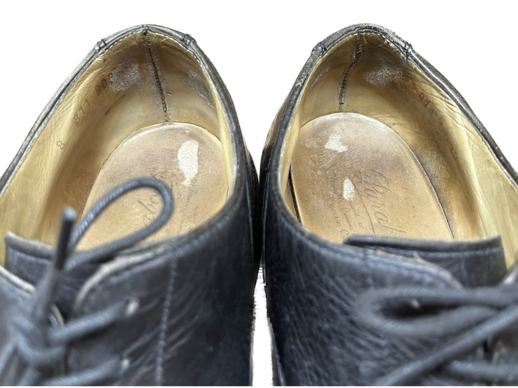 二手 ◆ Paraboots 皮鞋 U Tip Chamboard 大标签 UK8 等效黑色 PARABOOT