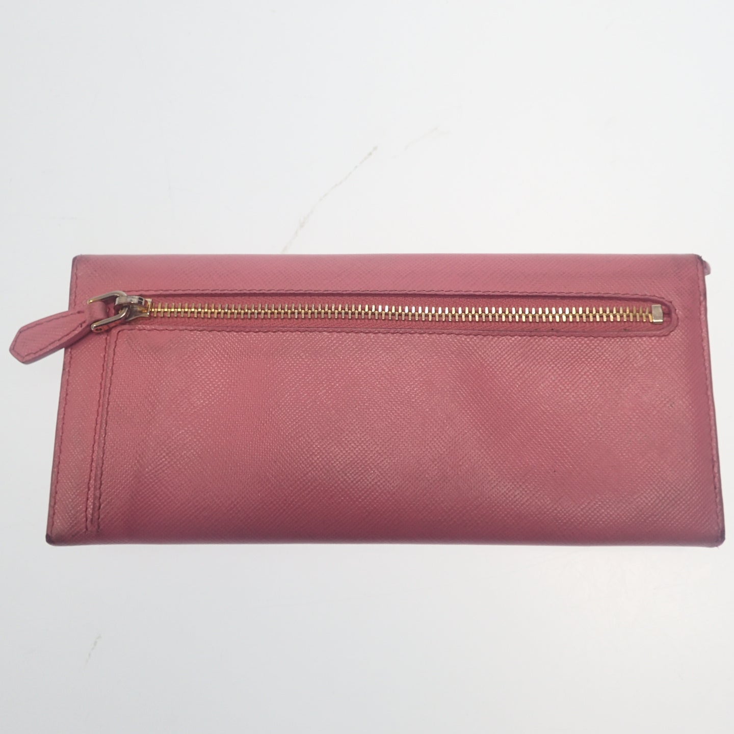 プラダ 長財布 サフィアーノ ロングウォレット ピンク PRADA【AFI18】【中古】