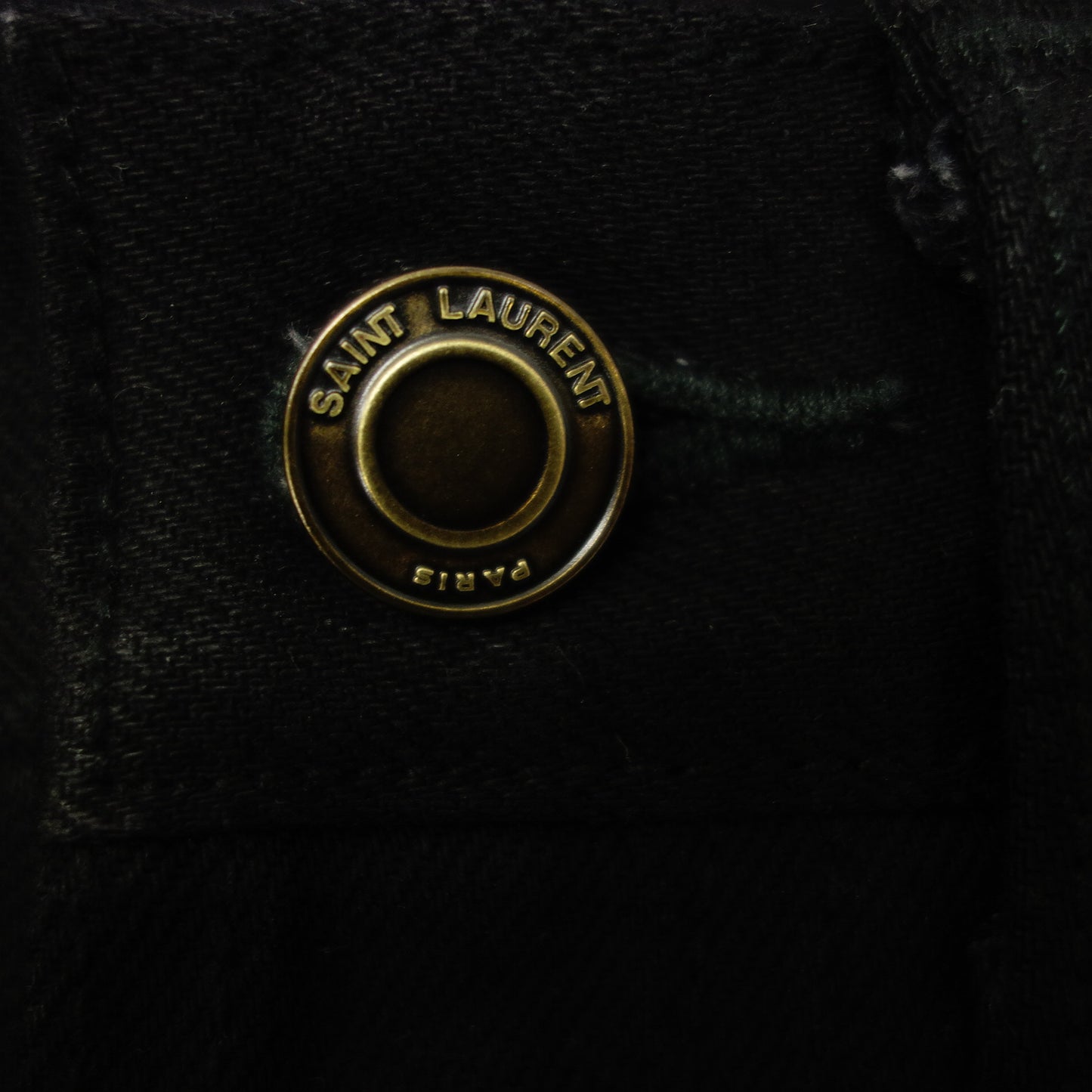 美品◆サンローラン デニムパンツ 584475 レディース サイズ26 黒 SAINT LAURENT【AFB19】