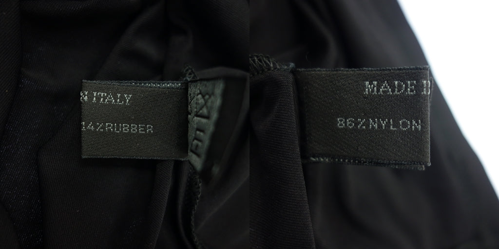 美品◆プラダ Tシャツ ストレッチ素材 Vネック メンズ ブラック サイズL PRADA【AFB30】