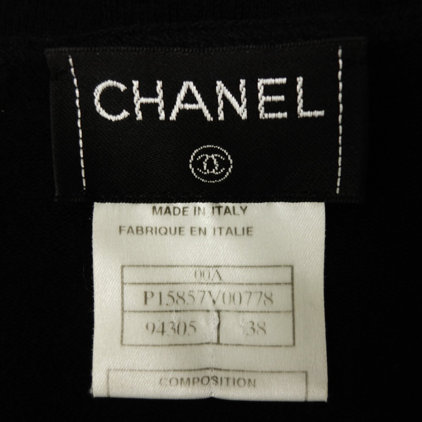 美品◆シャネル ニットセーター カシミヤ100 00A サイズ38 レディース 黒 CHANEL【AFB5】