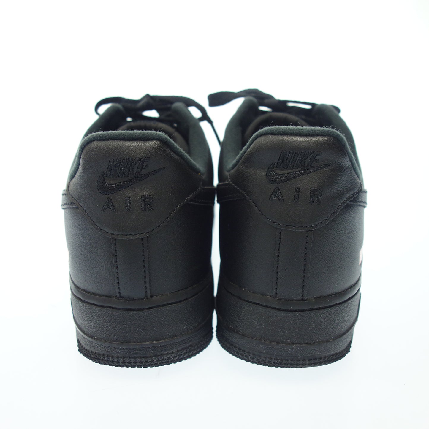 中古◆ナイキ シュプリーム レザースニーカー AIR FORCE 1 LOW SP CU9225-001 メンズ ブラック系 サイズ27.5 NIKE×SUPREME【AFD8】