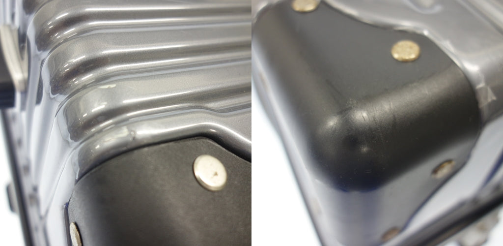 美品◆ノーブランド スーツケース キャリーバッグ 4輪 ダブルキャスター グレー