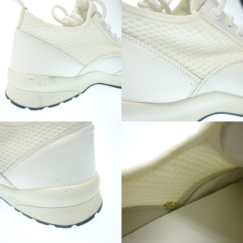ディオールオム レザースニーカー メッシュ切替 メンズ 40 白 DIOR HOMME【AFC3】【中古】