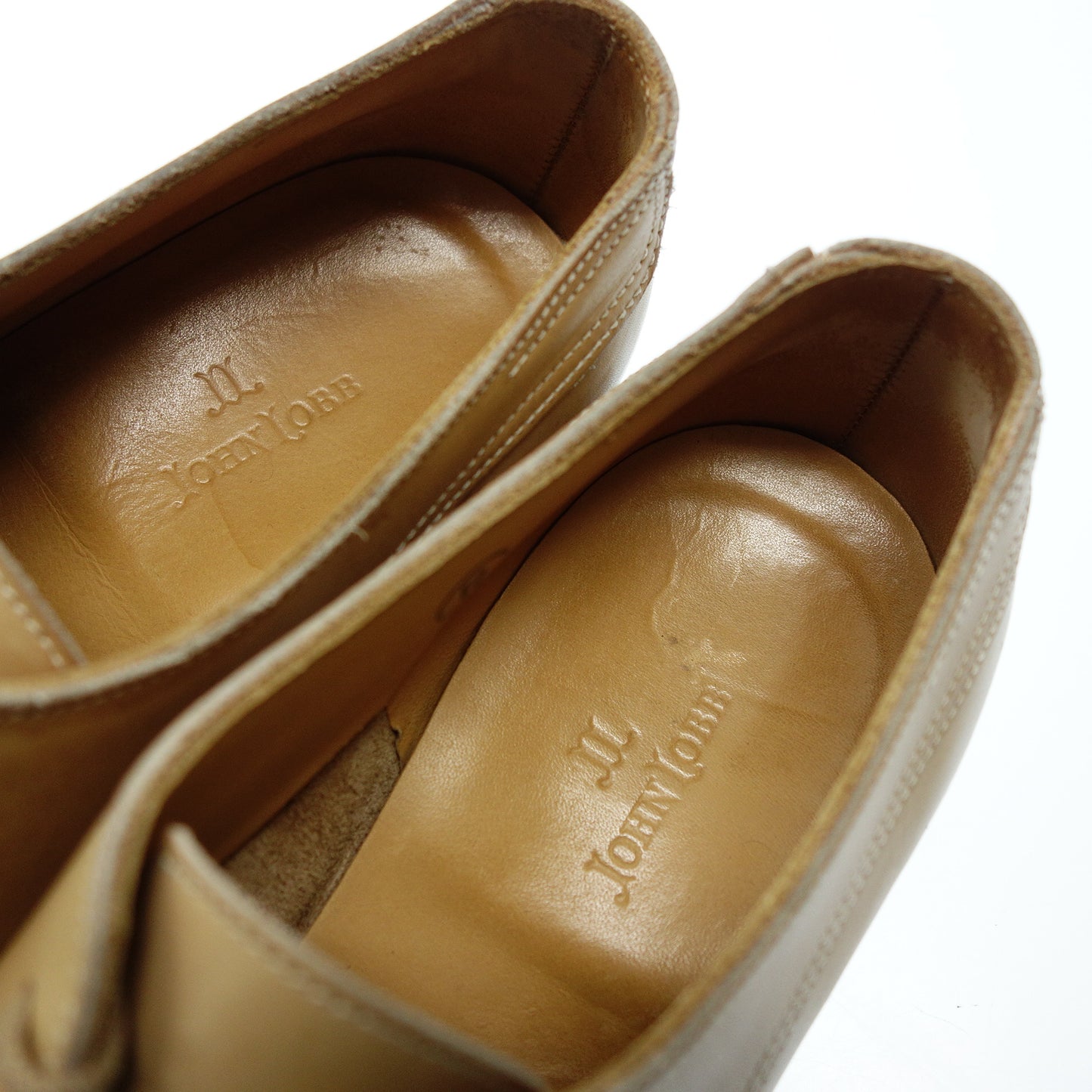 ジョンロブ 4アイレットシューズ フィストラル 2099ラスト メンズ ベージュ 6.5 JOHN LOBB【AFD1】【中古】