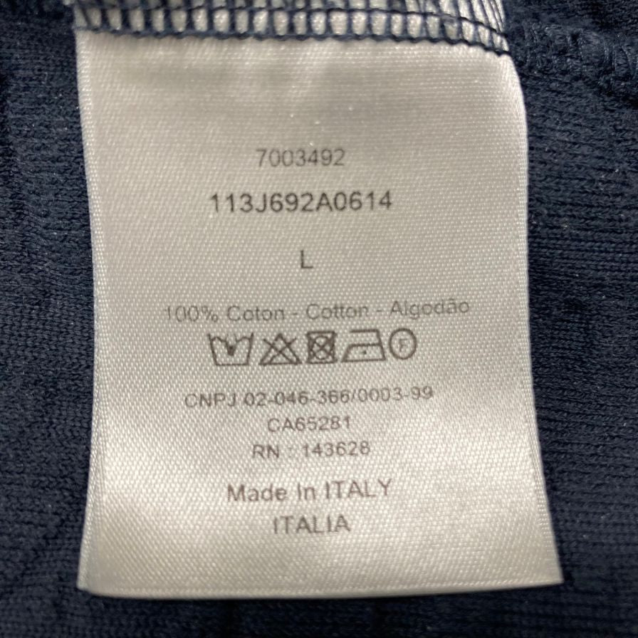 ディオールオム 21SS Tシャツ オブリーク ブルー サイズL DIOR HOMME【AFB16】
