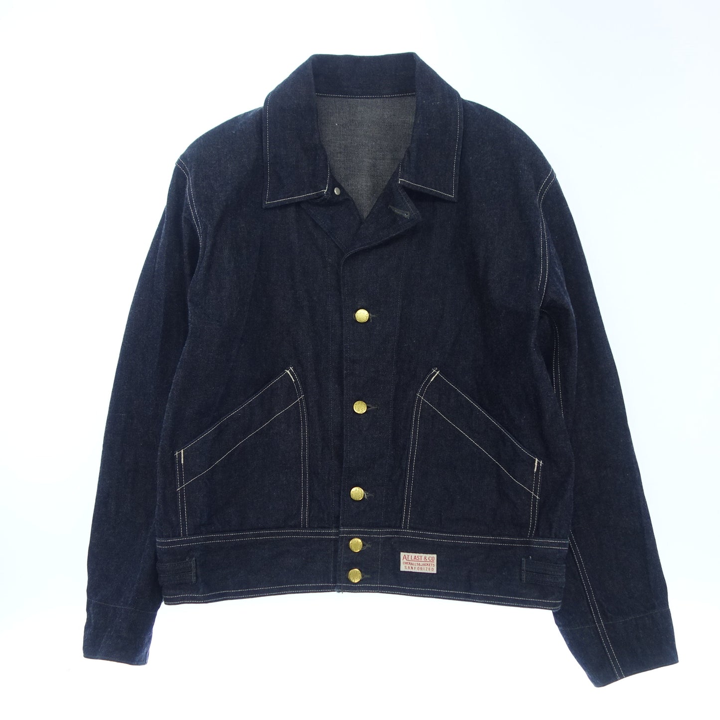 アット ラスト アンド コー デニムジャケット 710J メンズ 42 ネイビー ATLAST&CO【AFB24】【中古】