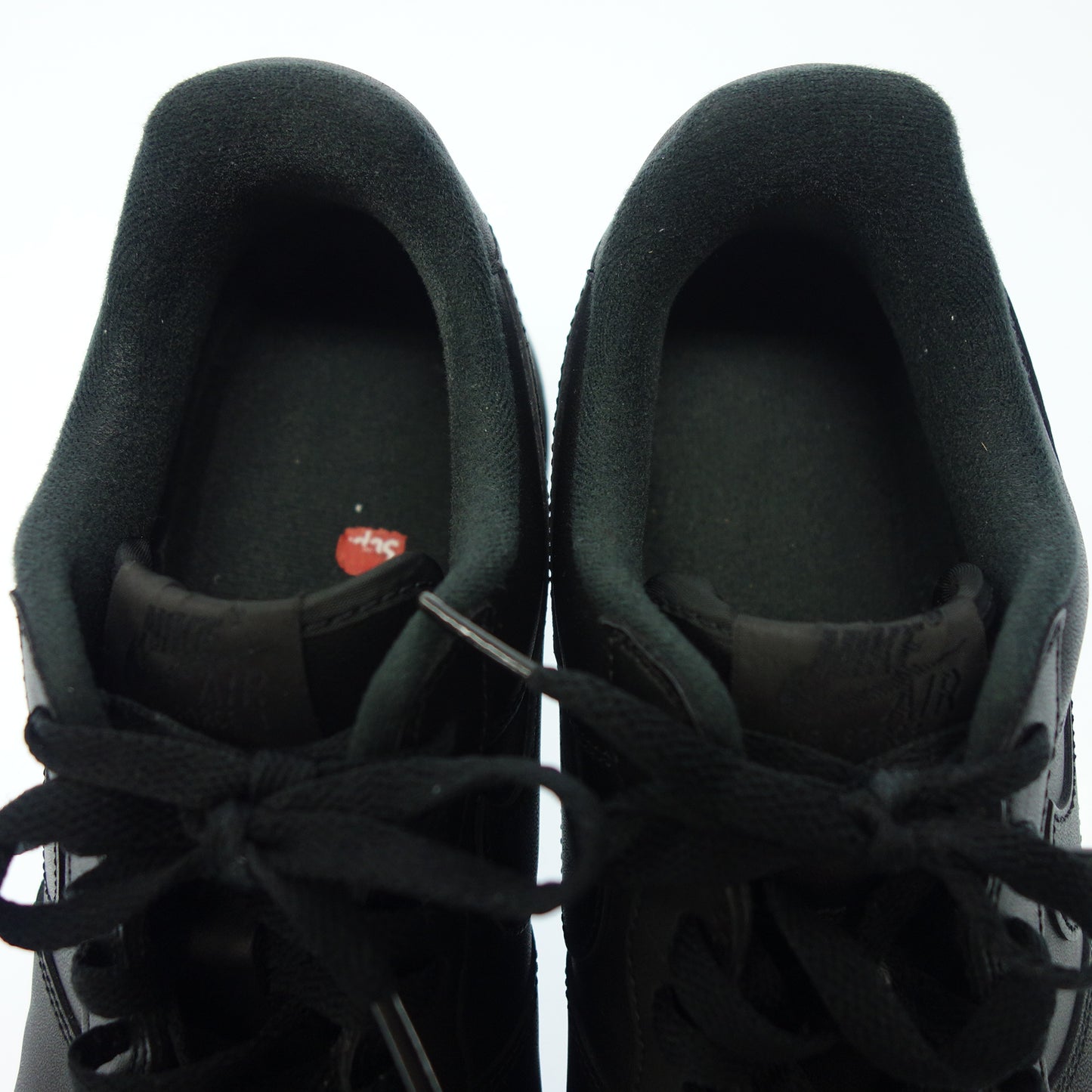 中古◆ナイキ シュプリーム レザースニーカー AIR FORCE 1 LOW SP CU9225-001 メンズ ブラック系 サイズ27.5 NIKE×SUPREME【AFD8】