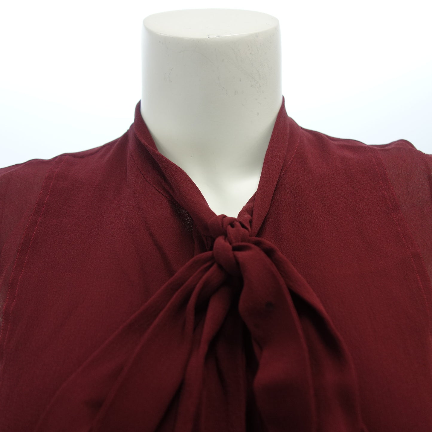 クリスチャンディオール ブラウス シルク ビー刺繍 7A21527L1658 38 レディース レッド Christian Dior【AFB9】【中古】