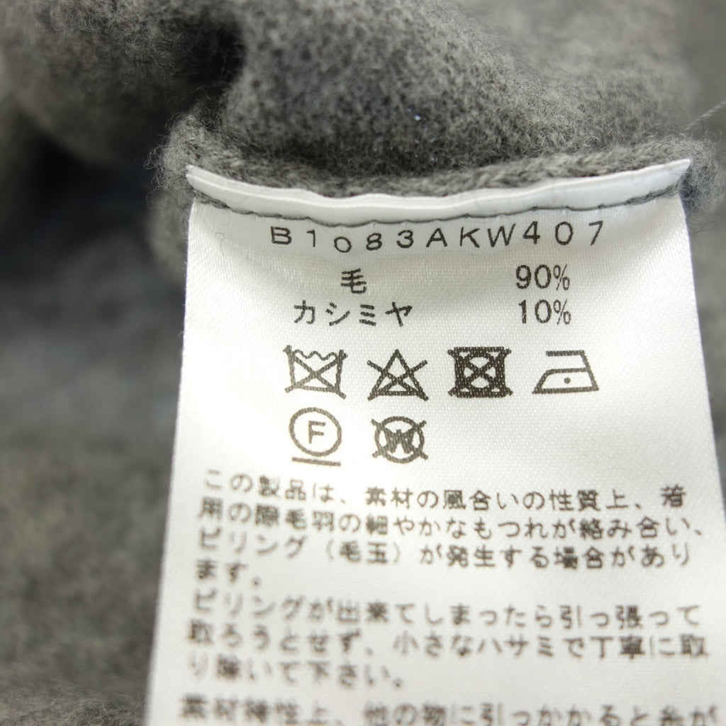 美品◆プルミエ アロンディスモン ニット カシミア レディース グレー サイズ38 1er Arrondissement【AFB42】