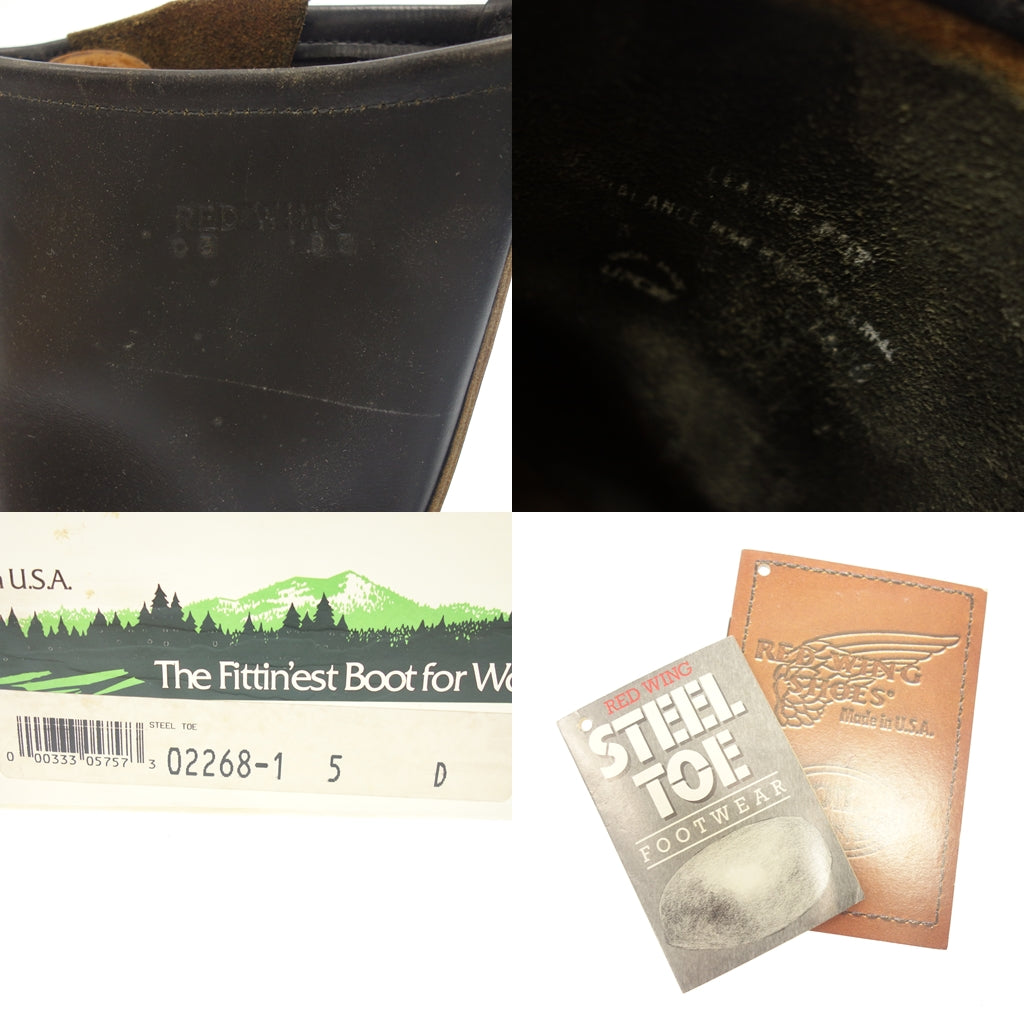 中古◆レッド ウィング エンジニアブーツ 2268 5D ブラック レディース RED WING【AFD4】