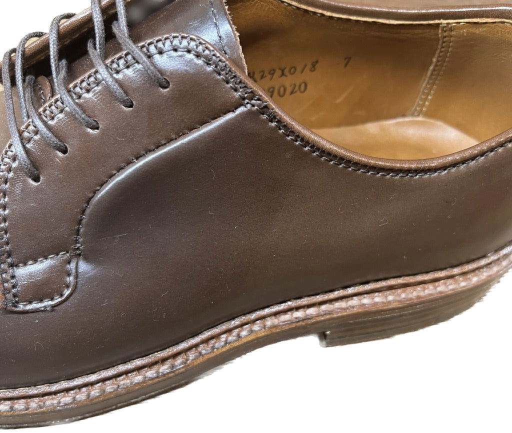 未使用◆Alden 皮鞋 平头 99020 Labelo Cordovan Size8 ALDEN