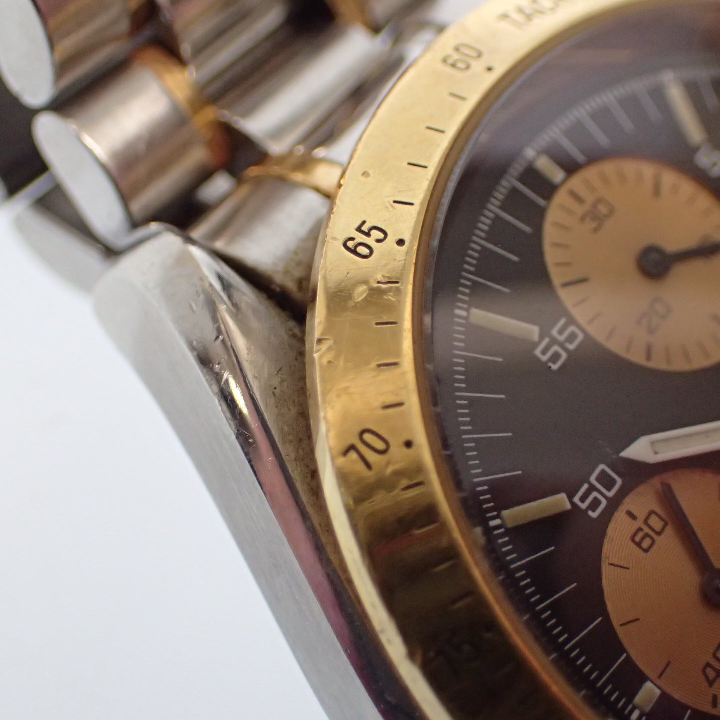 中古◆オメガ 腕時計 スピードマスター 3316.50 自動巻き 文字盤黒 シルバー×ゴールド 箱付き OMEGA【AFI18】