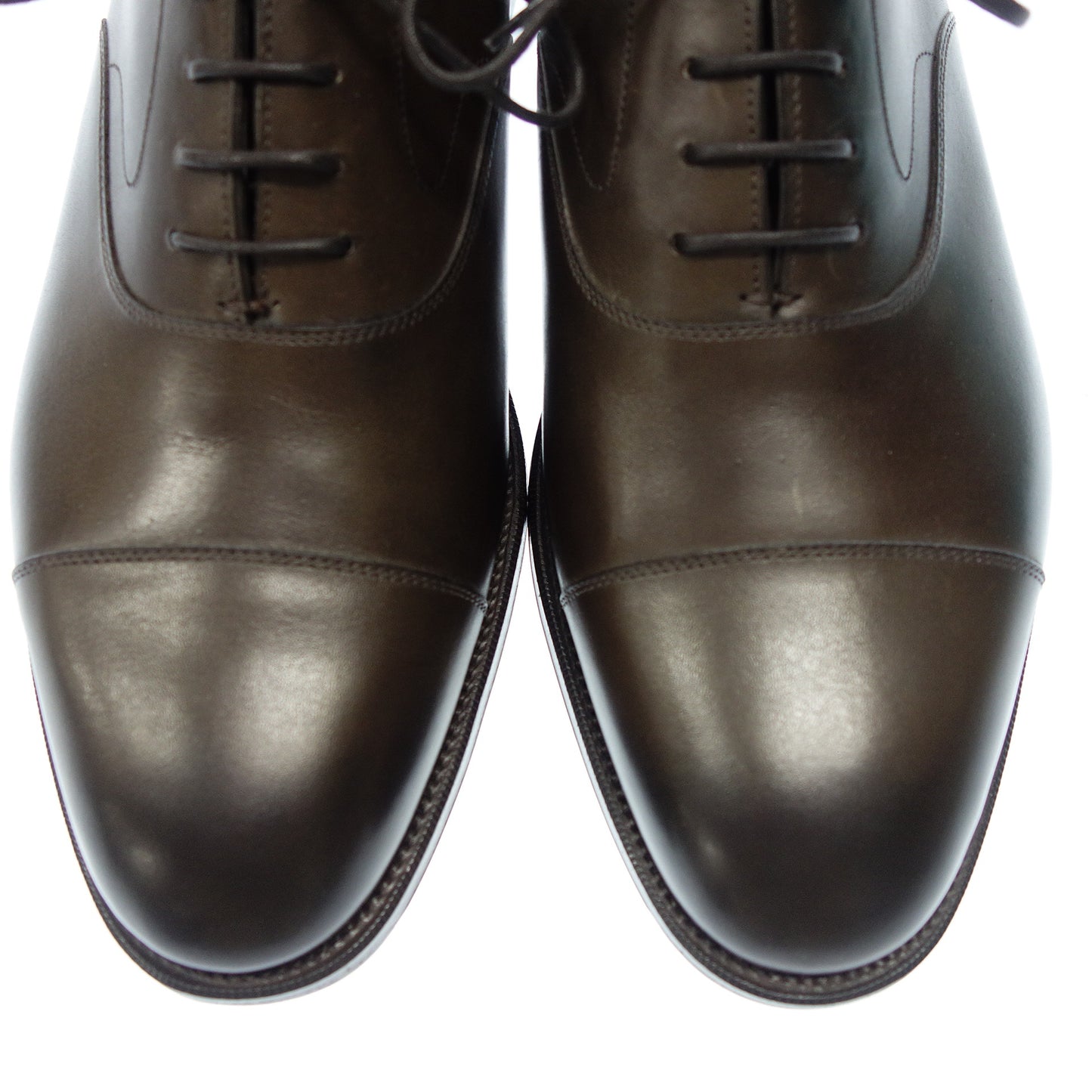 極美品◆エドワードグリーン ストレートチップ レザーシューズ チェルシー メンズ ブラウン サイズ8.5 EDWARD GREEN【AFD6】