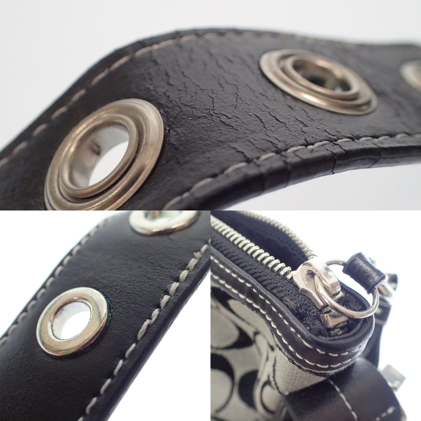 美品◆コーチ ショルダーバッグ シグニチャー COACH【AFE6】