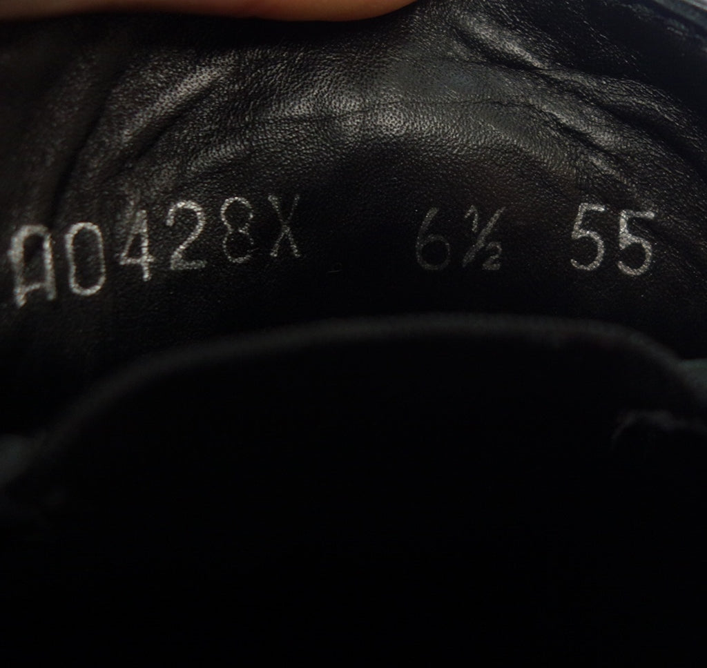 美品◆ゼニア シングルモンク レザーシューズ メンズ 6.5 黒 Zegna【AFC47】