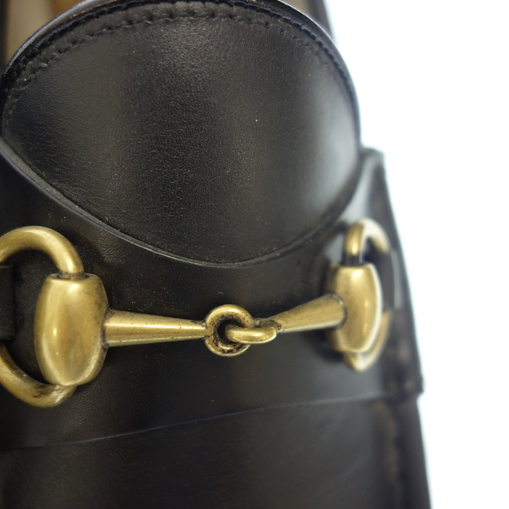 美品◆グッチ ローファー ホースビット 1953コレクション メンズ UK6.5 ブラック GUCCI【LA】