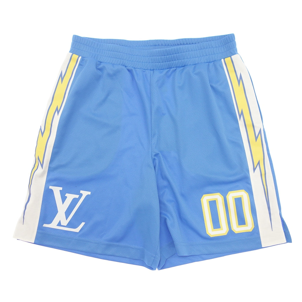 新品同様◆ルイヴィトン スポーティ イージー ショーツ メンズ ブルー サイズ L Louis Vuitton【AFB38】