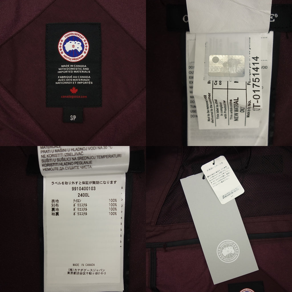 カナダグース レイドジャケット 2400L レディース S ボルドー CANADAGOOSE【AFB8】【中古】