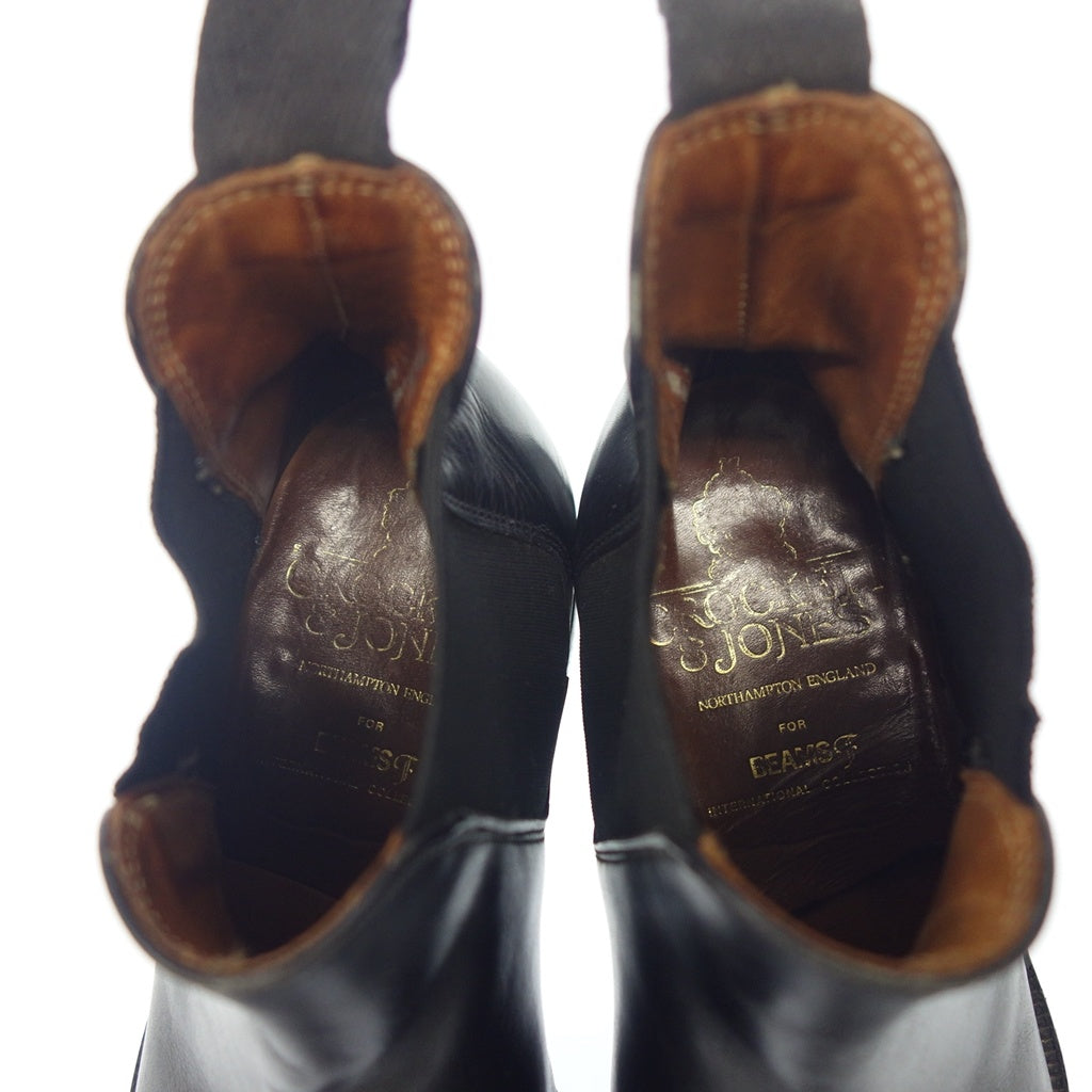 美品◆クロケット&ジョーンズ チェルシー サイドゴアブーツ メンズ ブラック系 5.5E CROCKETT&JONES【AFC29】
