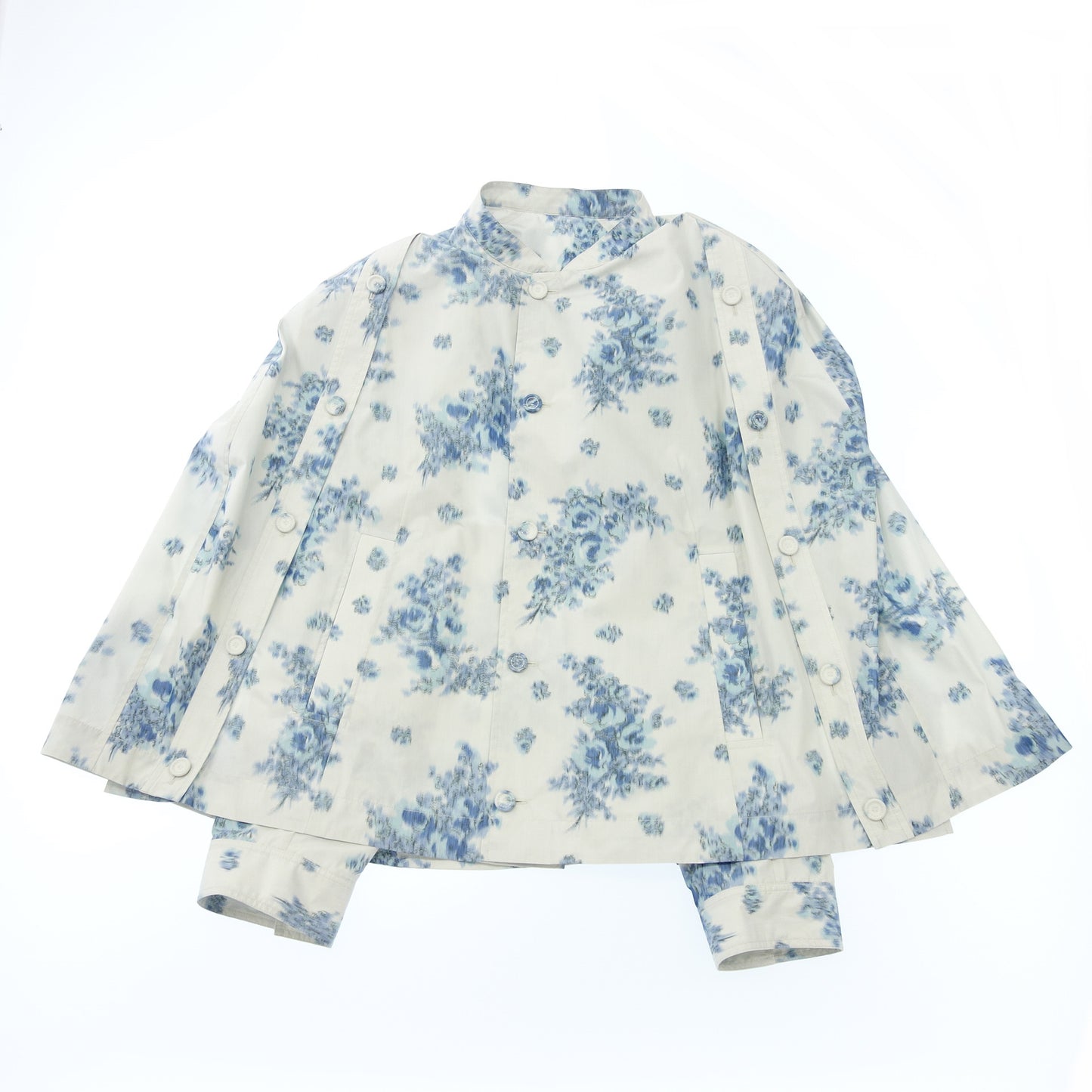 クリスチャンディオール ジャケット フラワー柄 243C424A5645 メンズ ブルー系 46 Christian Dior【AFB40】【中古】