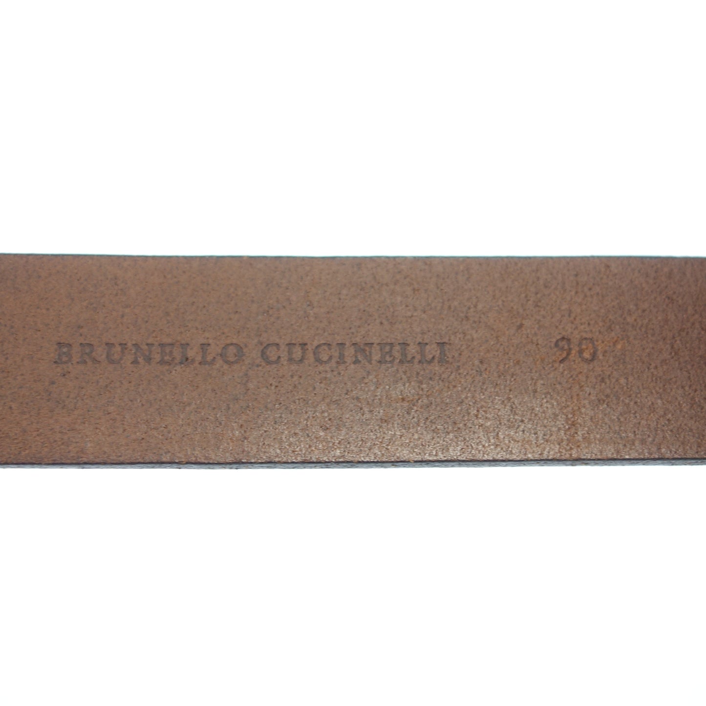 ブルネロクチネリ レザーベルト リング サイズ90 茶 BRUNELLO CUCINELLI【AFI13】【中古】