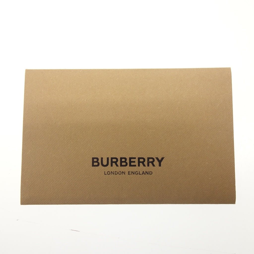美品◆バーバリー ノバチェック柄 二つ折り コンパクトウォレット サフィアーノ ベージュ系 BURBERRY【AFI8】