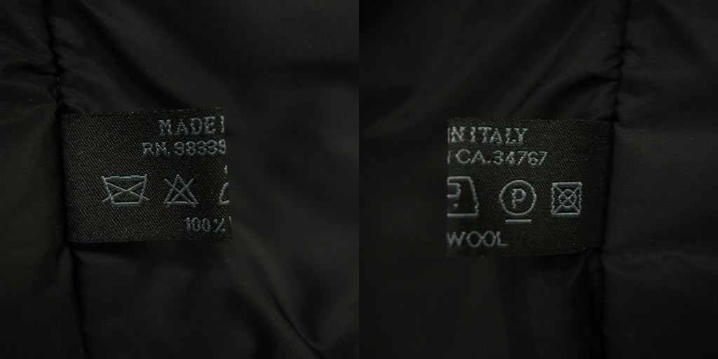 中古◆プラダ ニットジャケット ウール メンズ ブラック サイズ50 PRADA【AFB18】