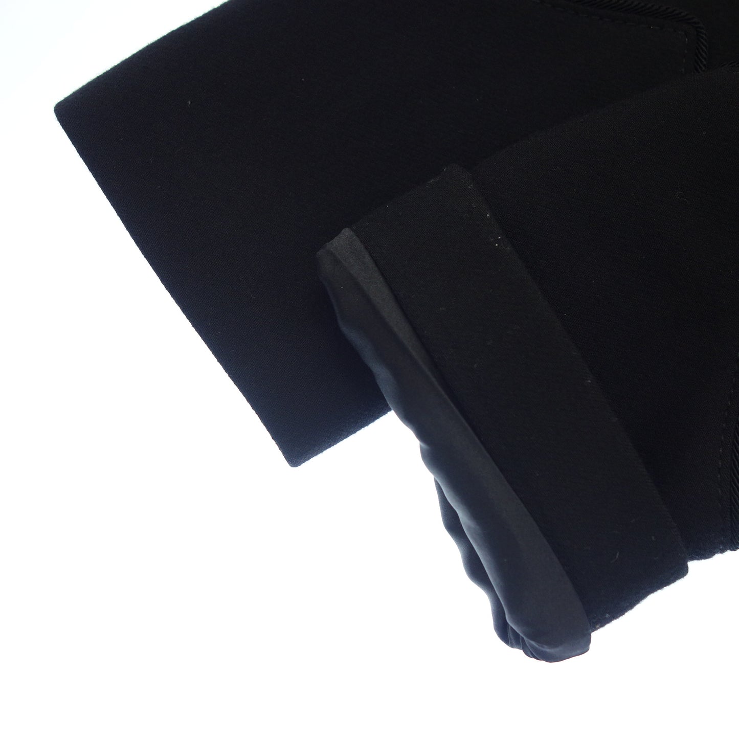 美品◆ドルチェ&ガッバーナ ロングコート F0Z21T ウール ナイロン レディース ブラック サイズ36 DOLCE&GABBANA【AFB34】
