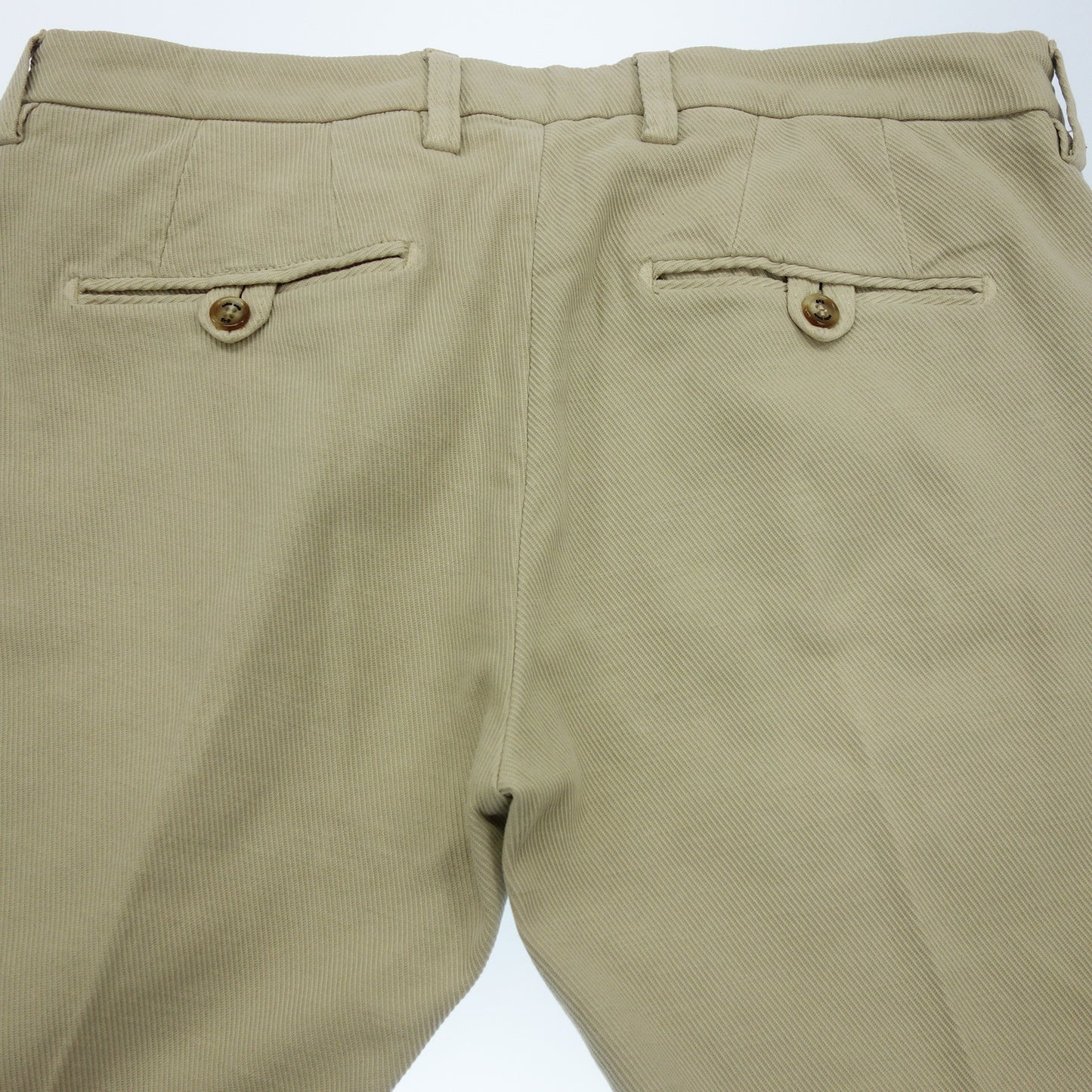 アントレアミ スラックスパンツ コットンストレッチパンツ 美脚スリム メンズ ベージュ 32 ENTRE AMIS【AFB29】【中古】